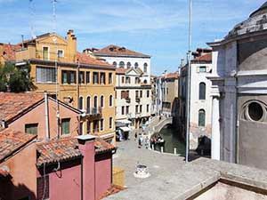Along Strada Nuova, terrace